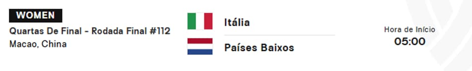Itália x Países Baixos - VNL