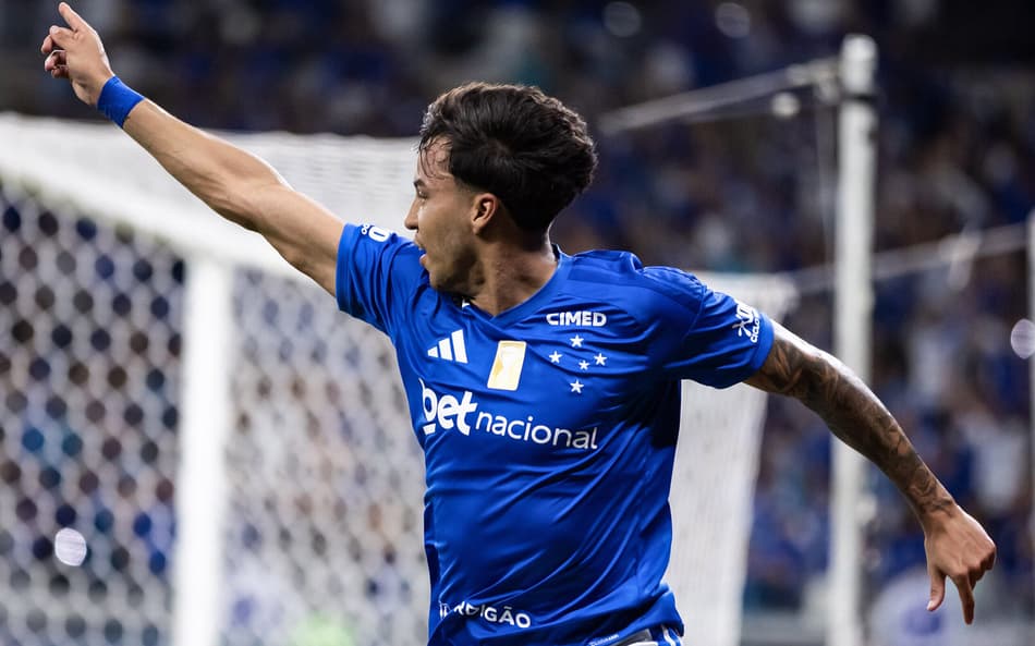 Kaio Jorge comemora gol pelo Cruzeiro