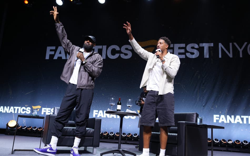 LeBron James e Tyrese Haliburton juntos em evento de Nova Iorque (Foto: John Nacion / GETTY IMAGES NORTH AMERICA / Getty Images via AFP)