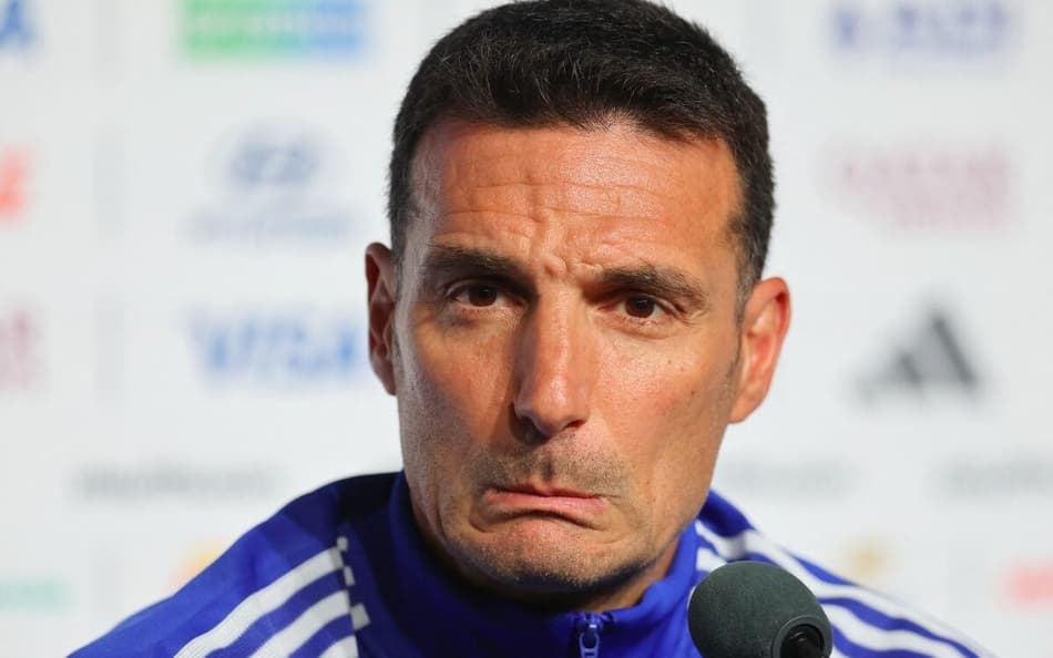 Lionel Scaloni, antes da partida de Argentina e Egito pelas oitavas de final da Copa do Mundo