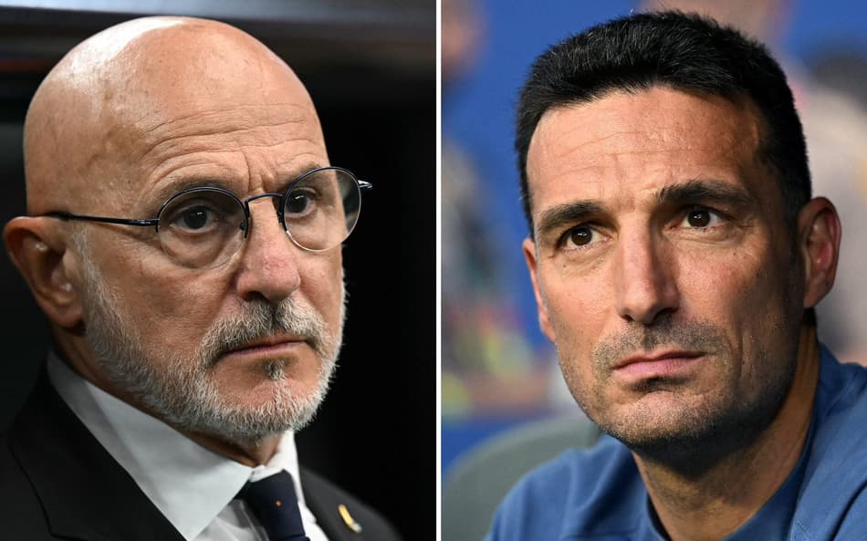 Luis de la Fuente e Lionel Scaloni são as mentes por trás do sucesso de Espanha e Argentina na Copa do Mundo