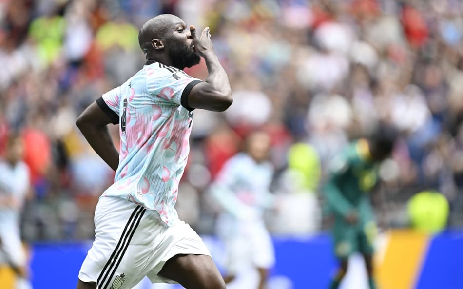 Lukaku durante partida entre Bélgica e Senegal, pela Copa do Mundo (Foto: IMAGO/Folhapress)