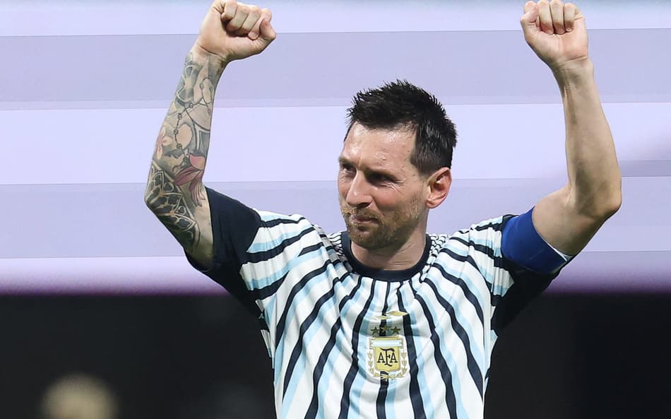 Messi comemora vitória da Argentina sobre o Egito emocionado na Copa do Mundo