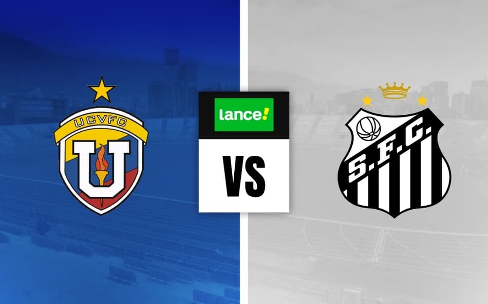 Escudos de Universidad Central e Santos para Palpites na Copa Sul-Americana