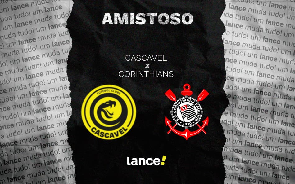 Arte da partida entre Cascavel x Corinthians