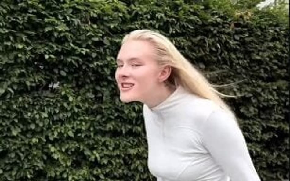 Julia Grop, modelo sueca que viraizou imitando Erling Haaland