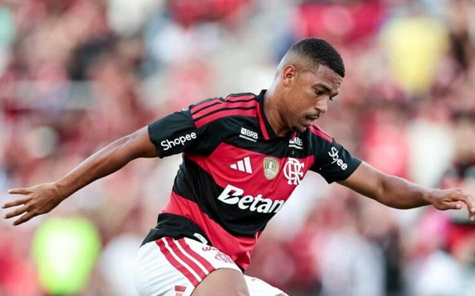 Samuel Lino em amistoso do Flamengo