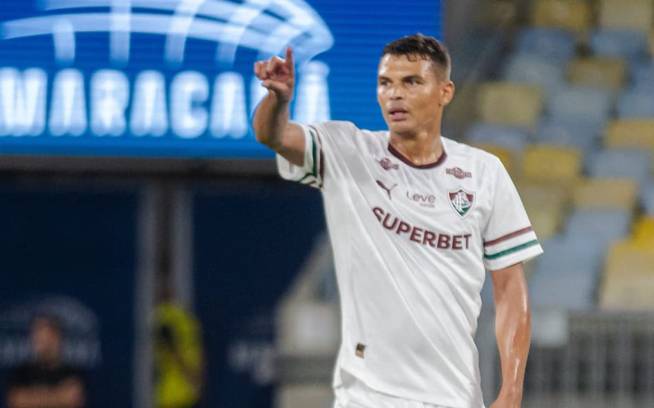 Thiago Silva em reestreia pelo Fluminense