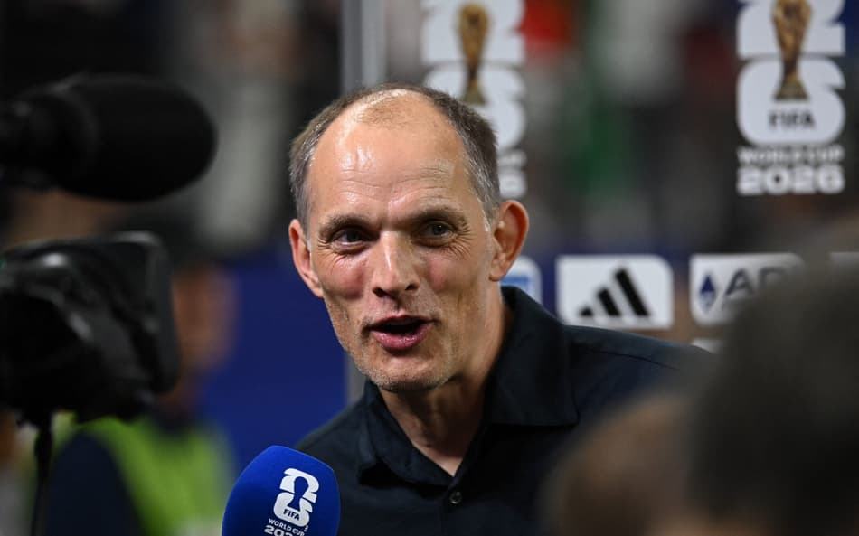 Tuchel em entrevista durante a Copa do Mundo