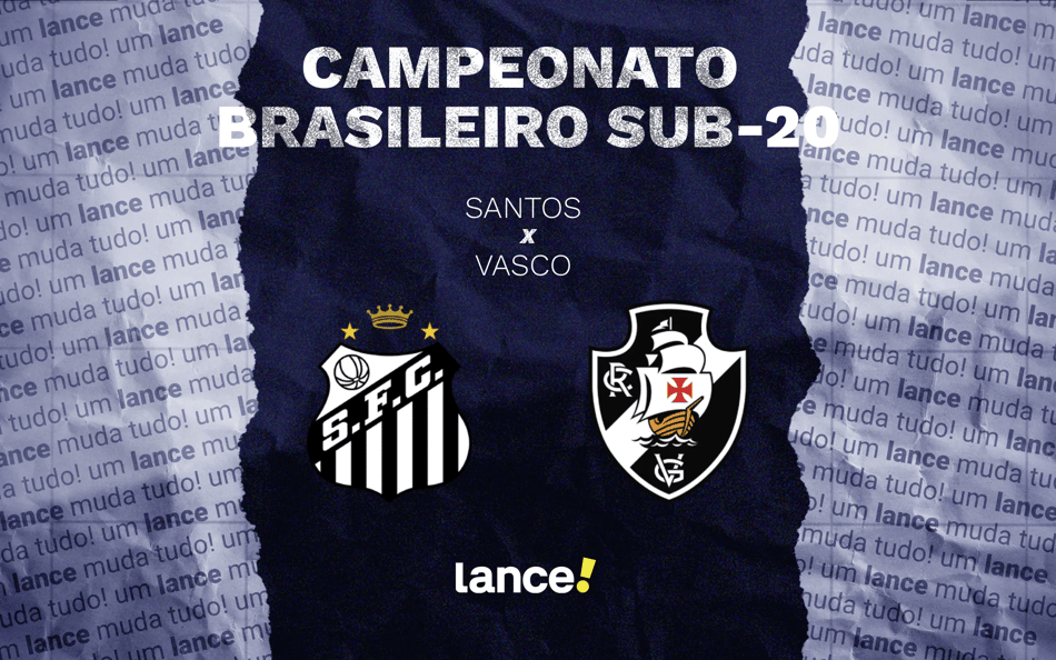 Jogo de ida da semifinal entre Santos e Vasco, pelo Brasileirão Sub-20