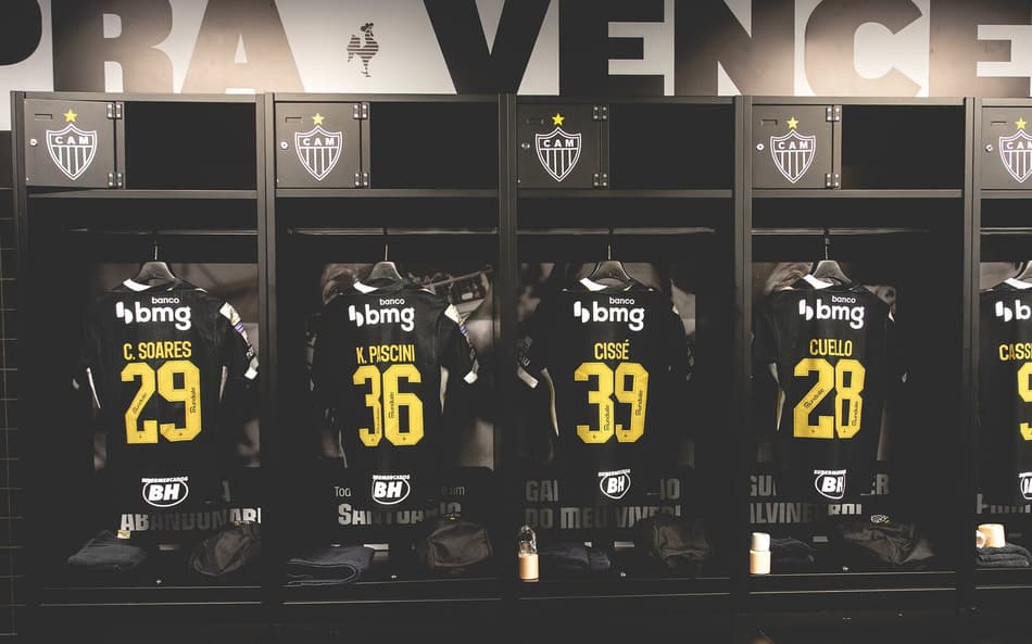 Vestiário Atlético x Bahia (Foto: Pedro Souza / Atlético)