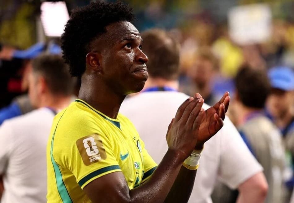 Vini Jr marcou em todos os jogos da Copa, exceto contra o Japão (Foto: Megan Briggs / AFP)
