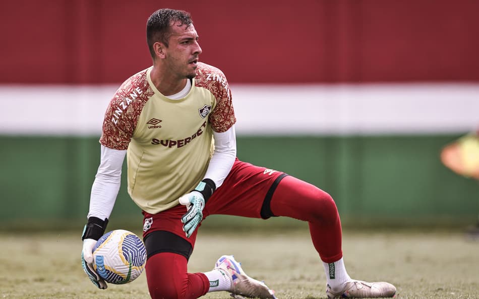 Vitor Eudes em treino do Fluminense, no Rio de Janeiro