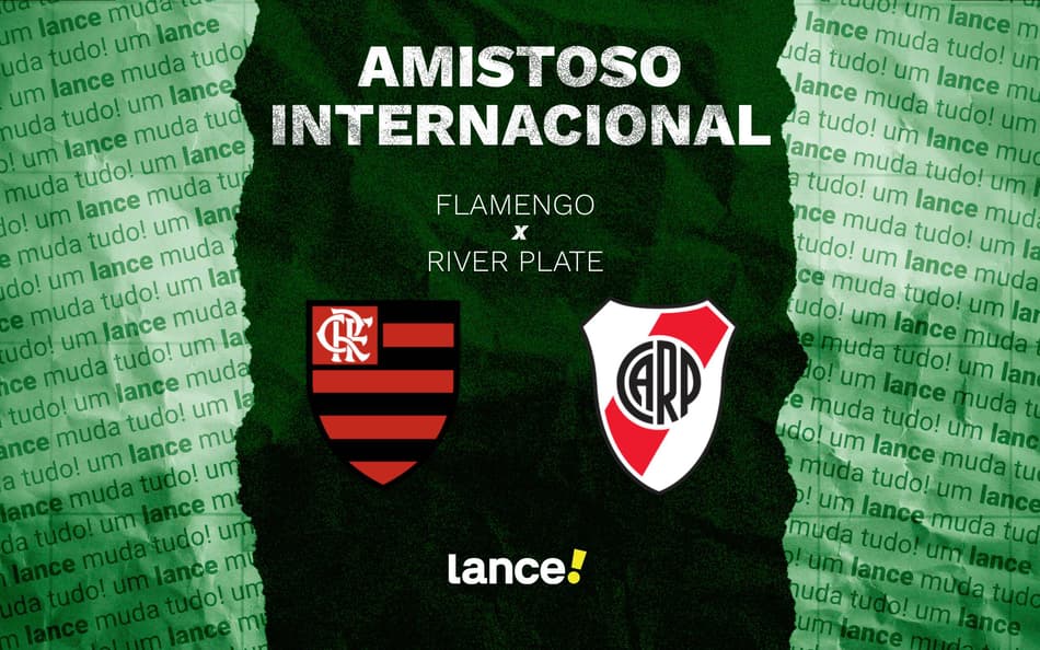 Escudos de Flamengo e River Plate