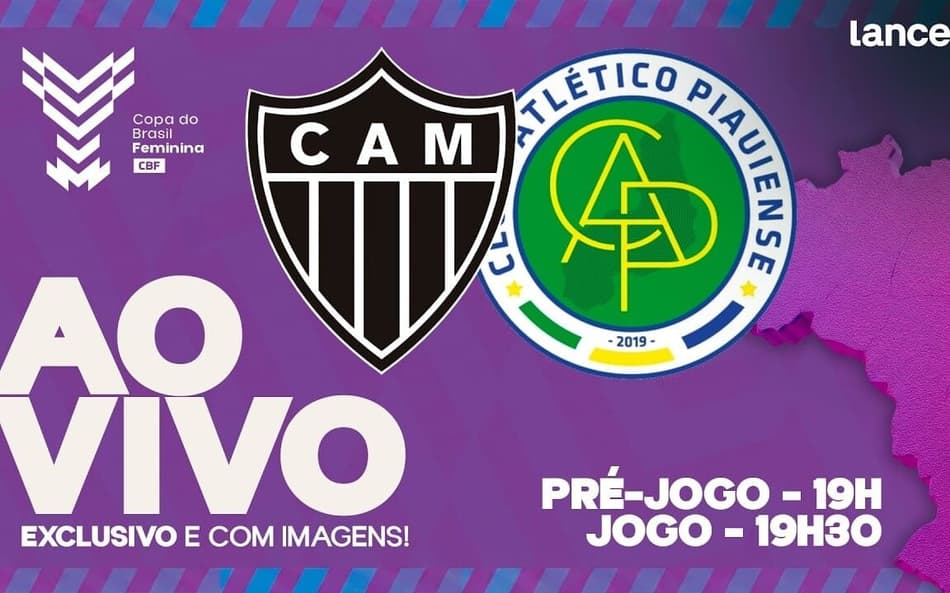 AO VIVO: Atlético-MG x Atlético-PI, pela Copa do Brasil Feminina
