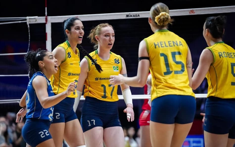 Definido o horário de Brasil x Japão pelas quartas de final da VNL Feminina