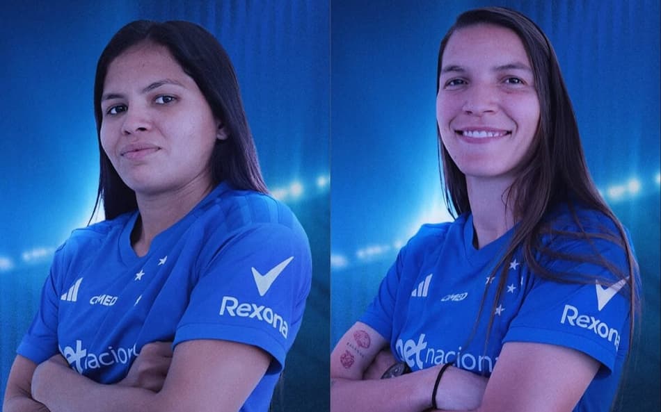 Radija e Yenifer foram contratadas pelo Cruzeiro. (Divulgação/Cruzeiro)