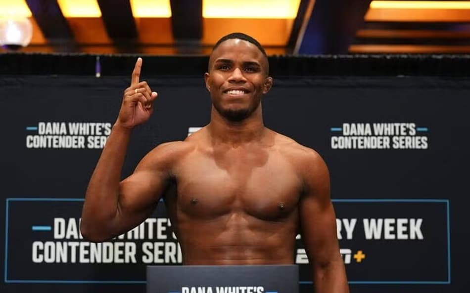 Felipe Franco no Dana White's Contender Series, antes de entrar no UFC (Foto: Chris Unger/Zuffa LLC/UFC)