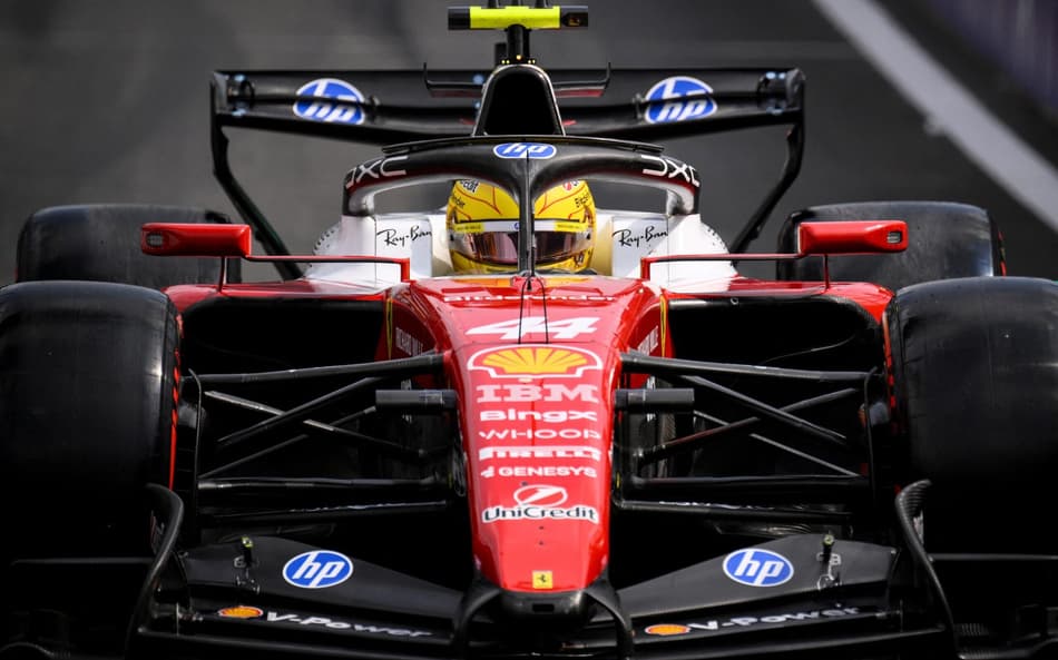 Lewis Hamilton em ação no GP da Bélgica pela F1 2026