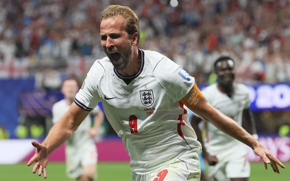Harry Kane comemorando gol