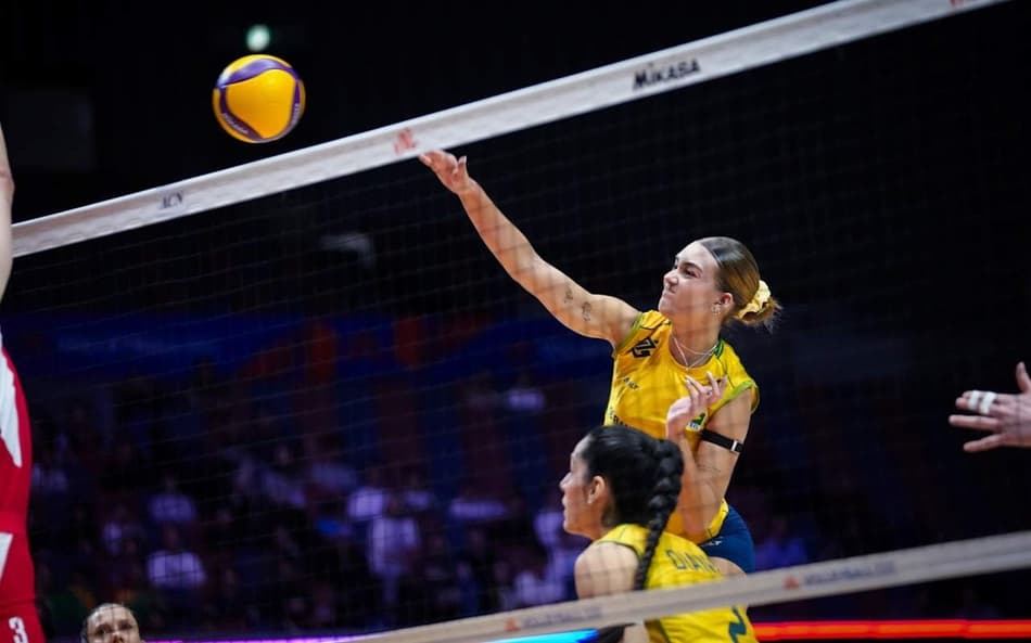 Com time reserva, Brasil é superado pela Tailândia na VNL