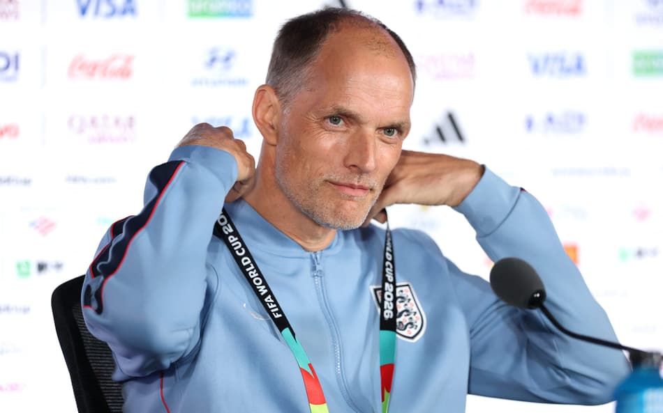 Thomas Tuchel em entrevista coletiva antes da semifinal da Copa do Mundo de 2026 contra a Argentina