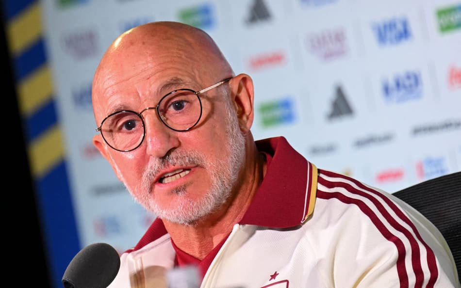 Técnico da Espanha em coletiva