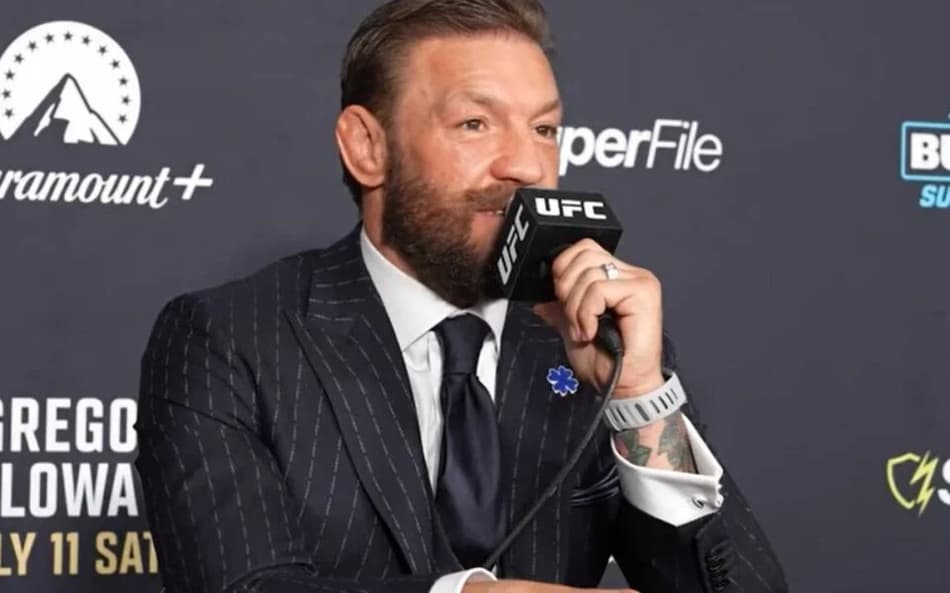 Conor McGregor fala em coletiva de imprensa às vésperas do UFC 329