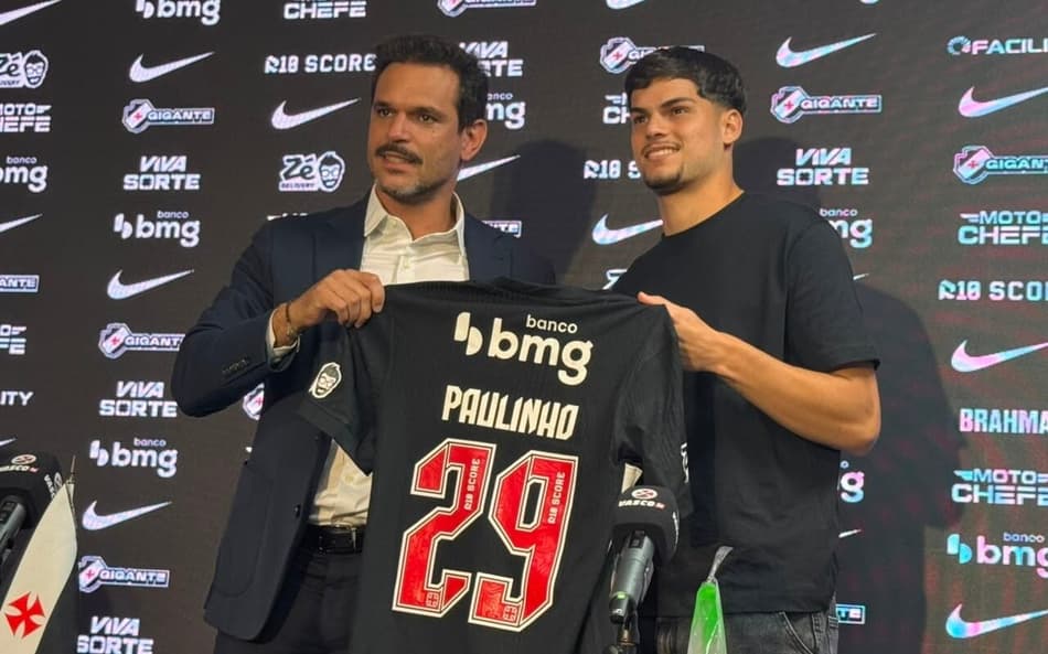 Paulinho em apresentação no Vasco da Gama