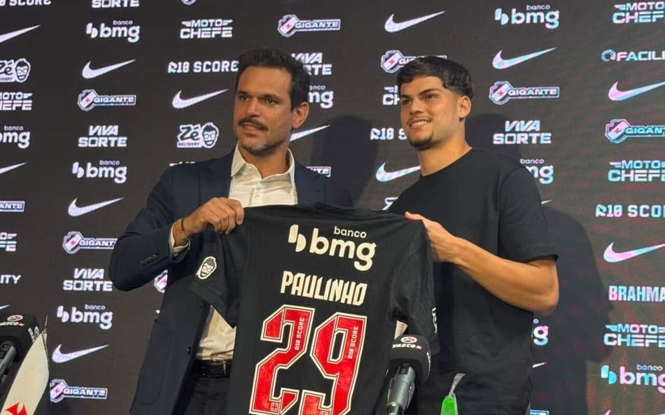 Paulinho em apresentação no Vasco da Gama