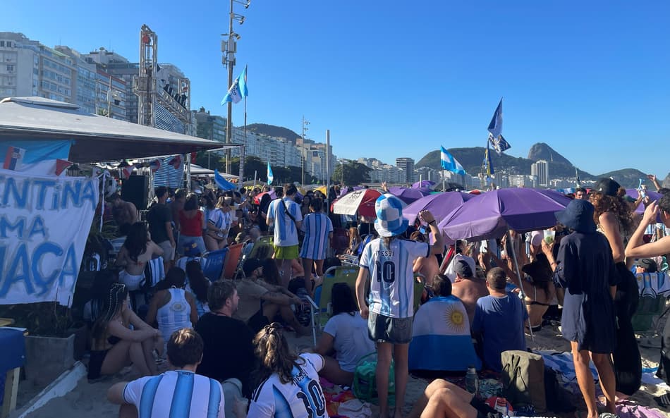 Quiosque Buenos Aires, no Rio de Janeiro para assistir a final da Copa do Mundo entre Espanha x Argentina