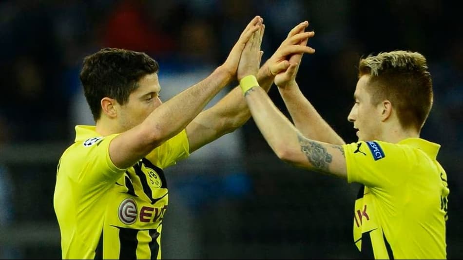 Reus e Lewandowski juntos no Borussia Dortmund