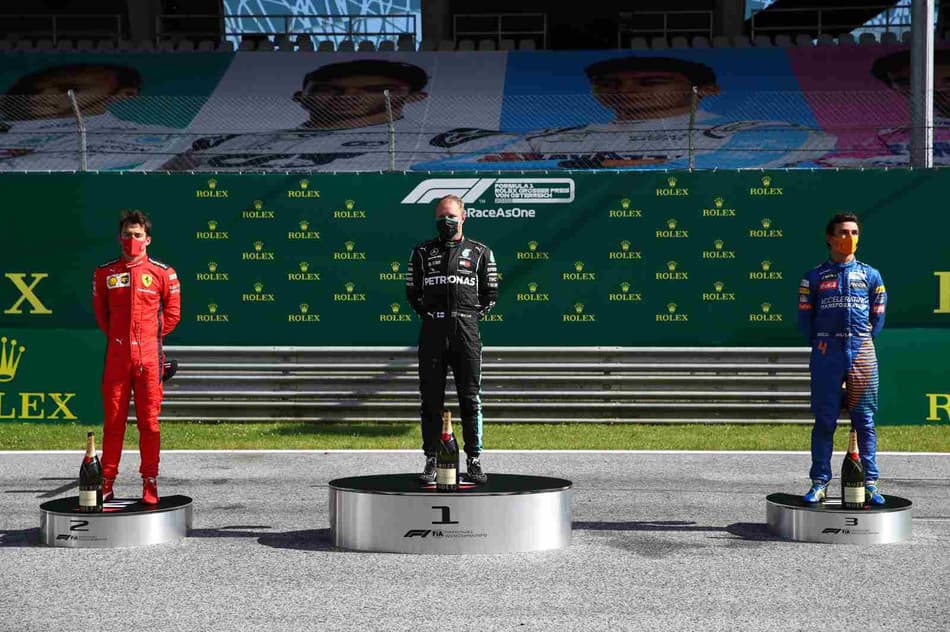F1 2020, F1, FÓRMULA 1, FÓRMULA 1 2020, GP DA ÁUSTRIA, CORRIDA, CHARLES LECLERC, VALTTERI BOTTAS, LANDO NORRIS