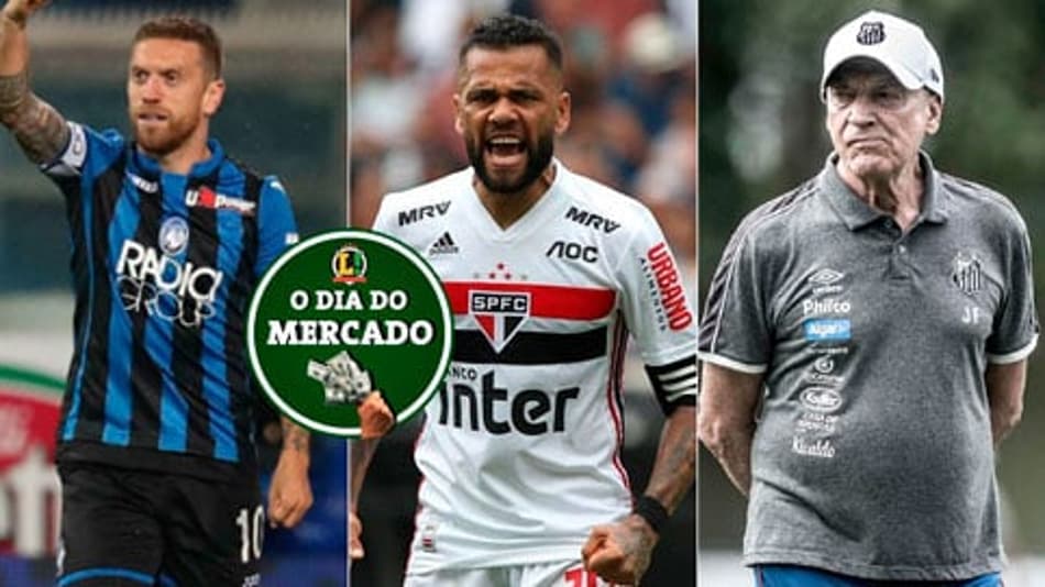 Atrito na Atalanta, Dani Alves nega saída e novo clube de Jesualdo. Veja o Dia do Mercado