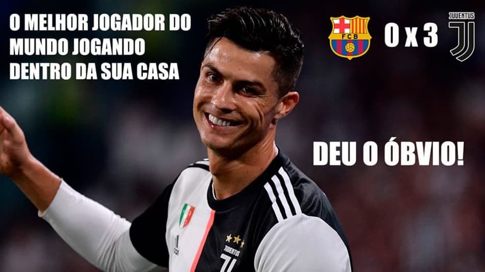 Vitória da Juventus rende memes com Cristiano Ronaldo e Messi