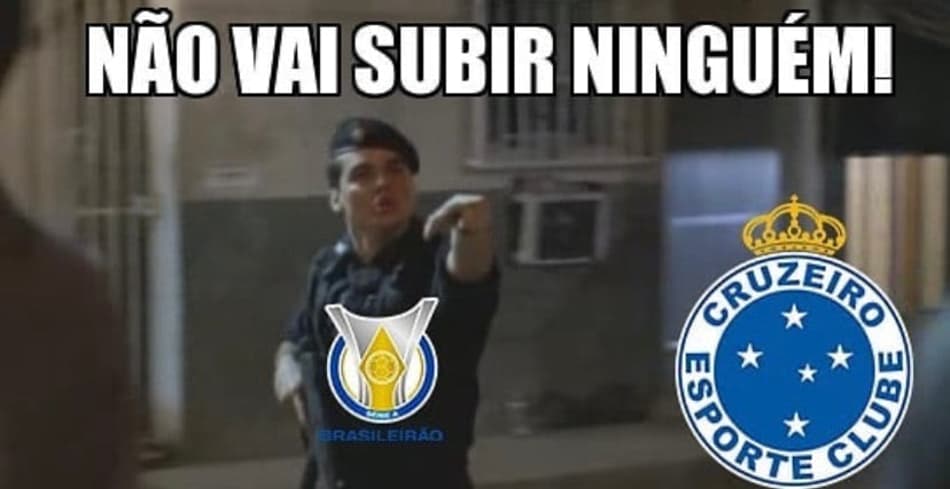 Não vai subir ninguém! Cruzeiro é alvo de memes após derrota para Ponte