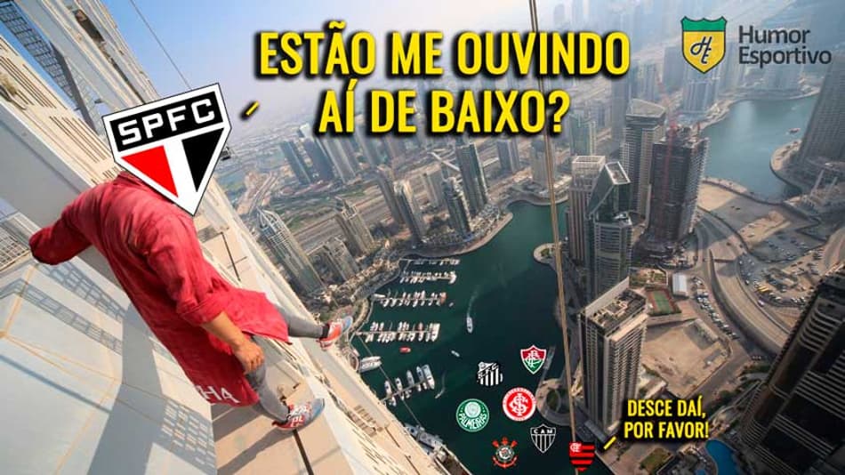 São Paulo chega à liderança e tricolores tiram onda em memes