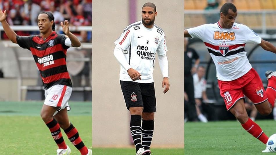 R10 no Flamengo, Imperador no Corinthians… Veja reforços que chegaram há uma década no futebol brasileiro
