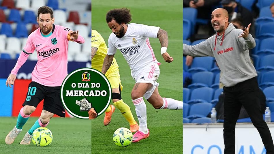 Messi tem proposta na mesa, futuro de Marcelo, Guardiola na mira de ex-clube… O Dia do Mercado