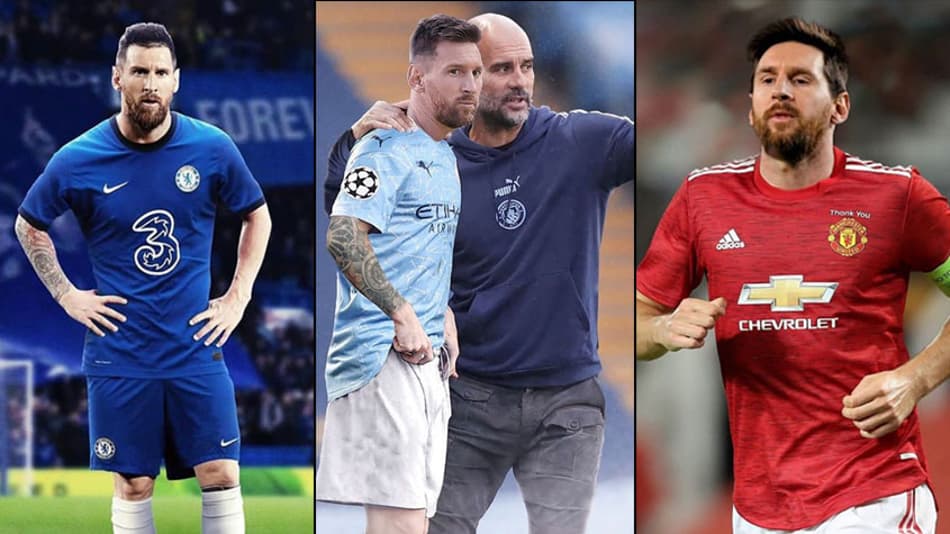 Lionel Messi está fora do Barcelona e internautas já põem craque vestindo outras camisas; confira