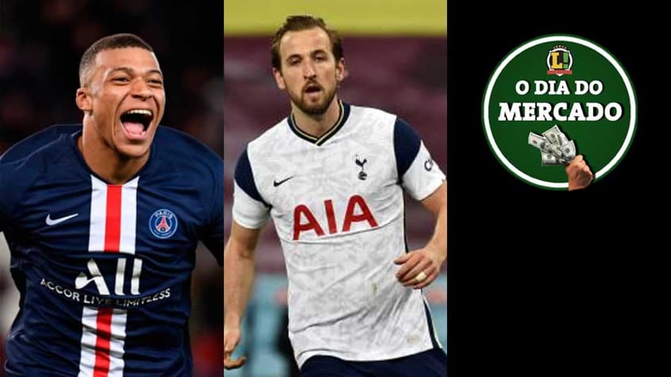 Situação de Mbappé, Kane cobra promessa do Tottenham, Flamengo anuncia Kenedy por empréstimo… O Dia do Mercado