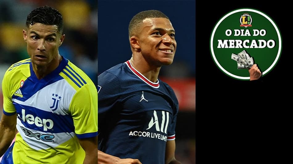 Cristiano Ronaldo se aproxima do City, Real Madrid faz nova proposta por Mbappé, Roger Guedes dá pistas sobre futuro… O Dia do Mercado
