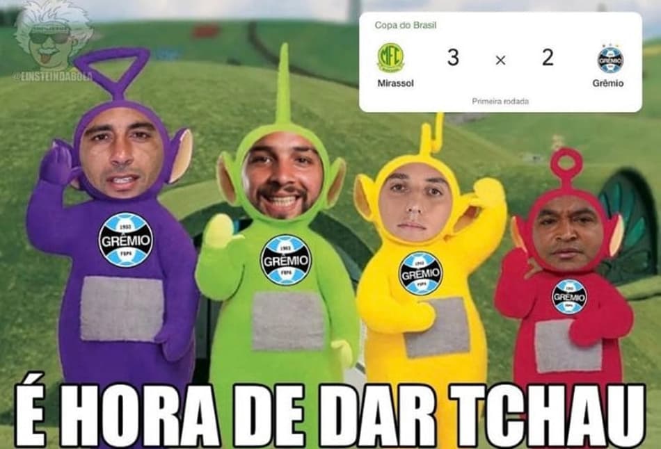 Web não perdoa eliminação do Grêmio para o Mirassol na Copa do Brasil; veja os melhores memes