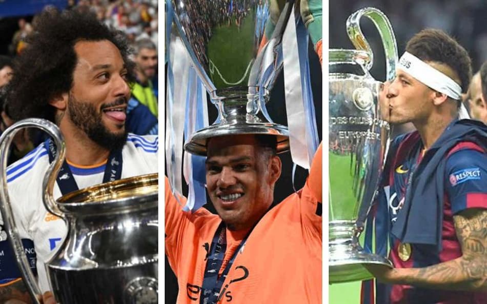 Relembre todos os jogadores brasileiros que ganharam a UEFA Champions League