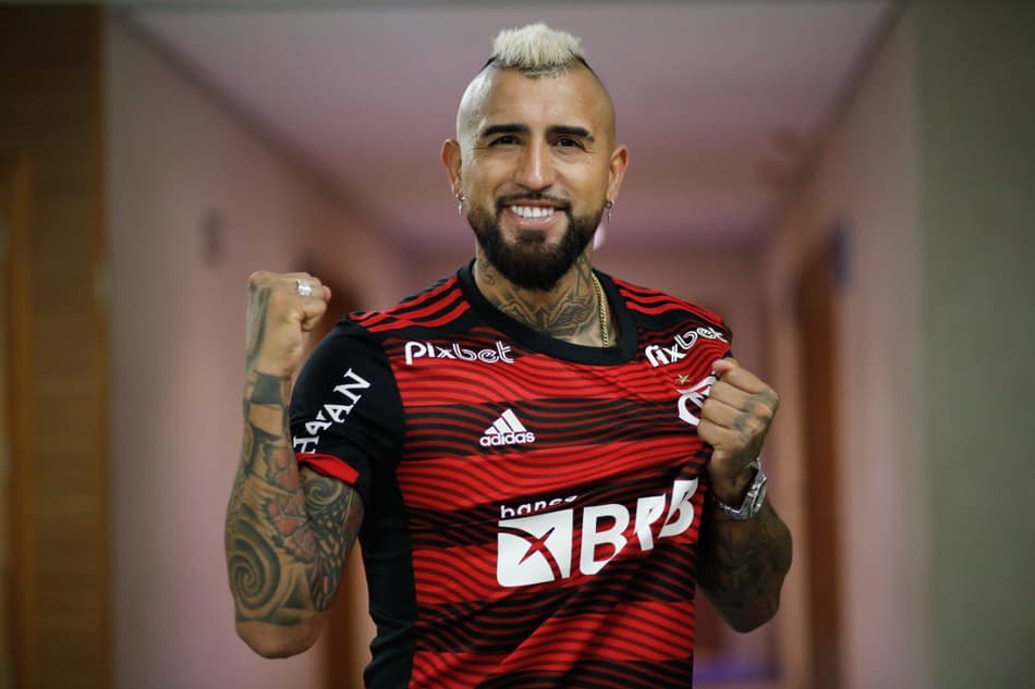 Arturo Vidal nos anos em que atuou pelo Flamengo (Foto: Divulgação/Flamengo)
