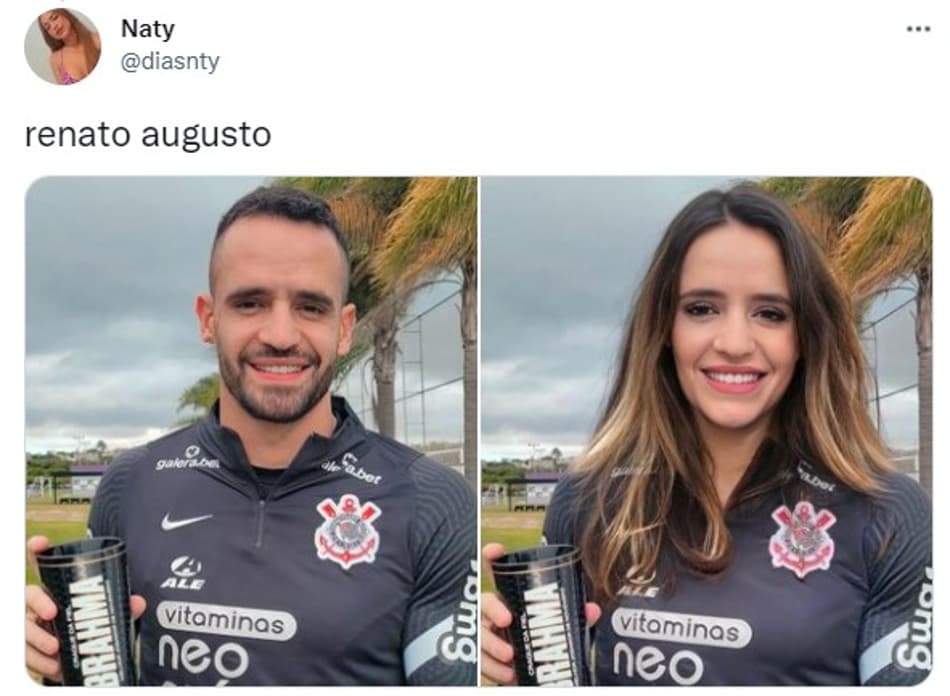 Jogadores do Corinthians se fossem mulheres