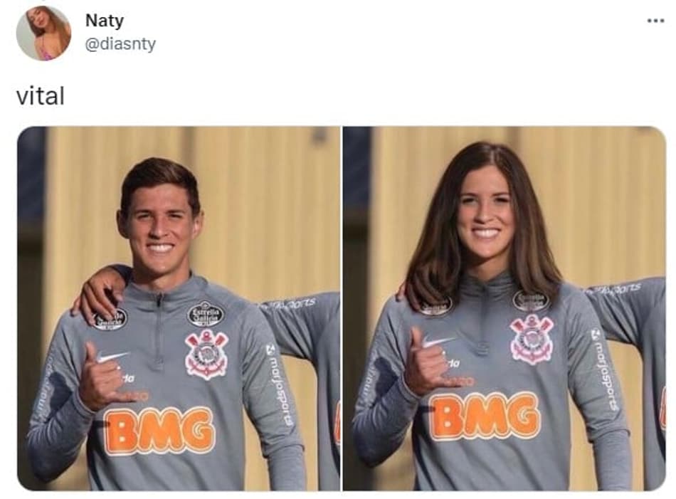Jogadores do Corinthians se fossem mulheres