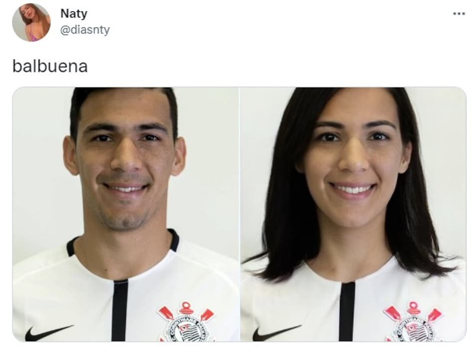 Jogadores do Corinthians se fossem mulheres