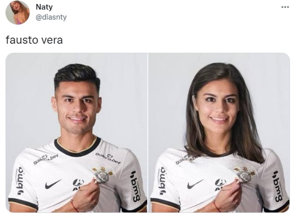 Jogadores do Corinthians se fossem mulheres