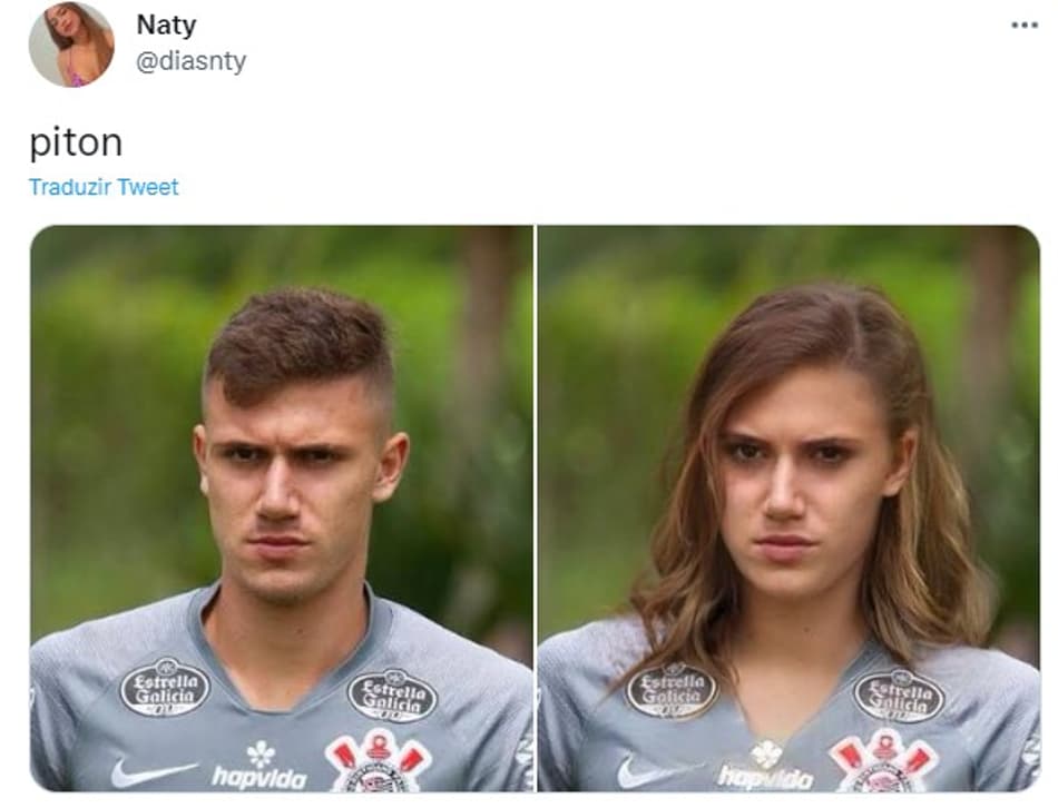 Jogadores do Corinthians se fossem mulheres